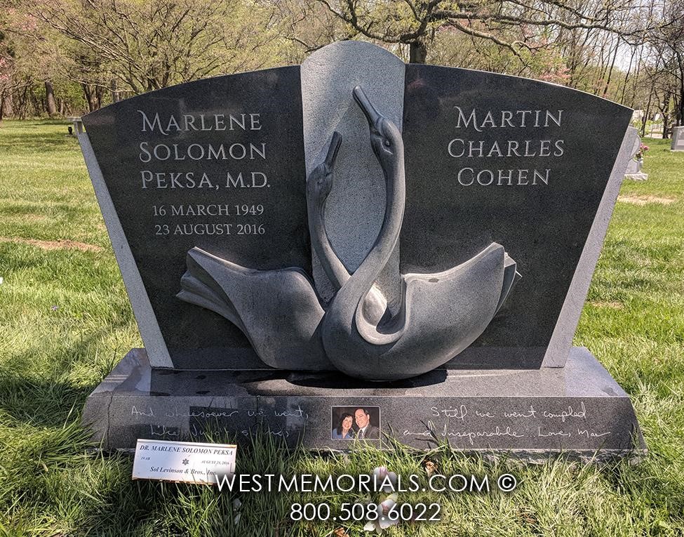 Headstone Graves Set Lyme Center NH 3769